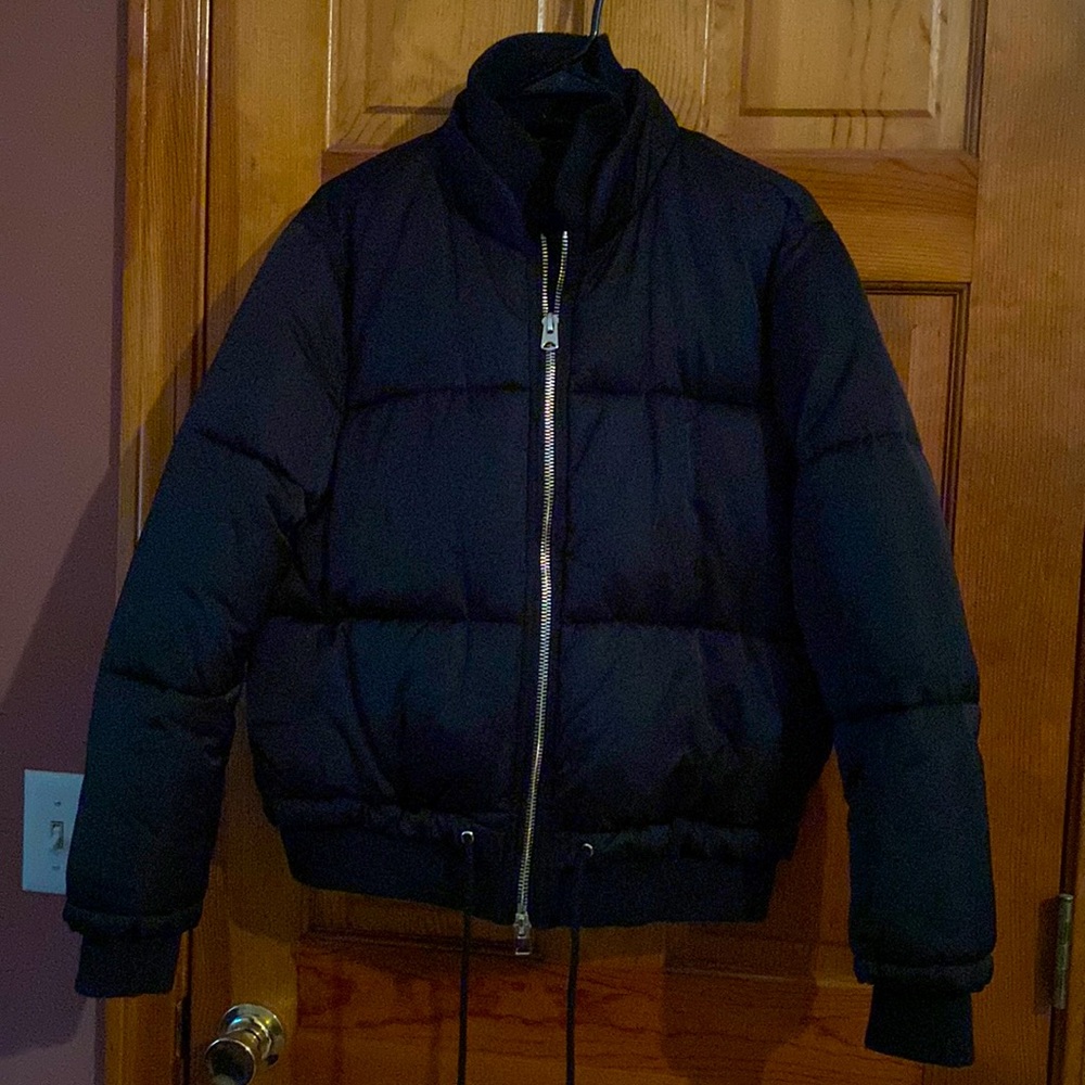 TopShop black winter puffer size 10